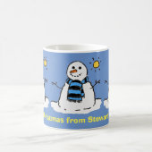 Mug Joyeux Noël Salutation personnalisée. (Centre)