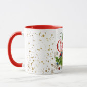 Mug Joyeux Noël, salutations de vacances colorées, (Gauche)