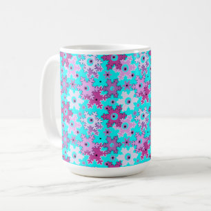 Mug Joyeux Noël sans couture poinsettia rouge vert euo