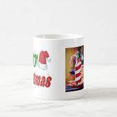 Mug Joyeux Noël Santa Hat typographie photo (Centre)