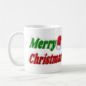 Mug Joyeux Noël Santa Hat typographie photo (Gauche)