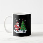 Mug Joyeux Noël Santa jouant au bowling Srt Amoureux (Gauche)