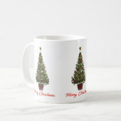 Mug Joyeux Noël. Sapin de Noël (Devant gauche)