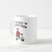 Mug Joyeux Noël Scooter Pixel Art Design (Devant gauche)