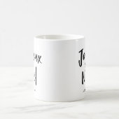 Mug Joyeux Noel | Script manuscrit noir et blanc (Centre)