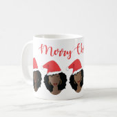 Mug Joyeux Noël, Shades de Melanin, Femmes noires (Devant gauche)