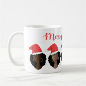 Mug Joyeux Noël, Shades de Melanin, Femmes noires (Gauche)