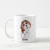 Mug Joyeux Noël Shih Tzu Avec Flocon De Neige (Gauche)