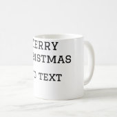 Mug Joyeux Noël simple minimum ajouter nom modèle de t (Devant droit)