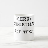 Mug Joyeux Noël simple minimum ajouter nom modèle de t (Centre)