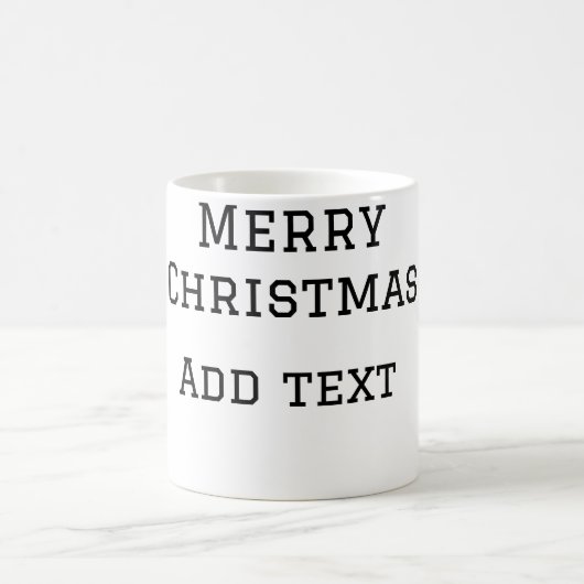 Mug Joyeux Noël simple minimum ajouter nom modèle de t (Centre)