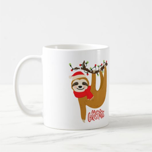 Mug Joyeux Noël Sloth (Gauche)