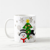 Mug Joyeux Noël Snowman Personnalisé (Gauche)