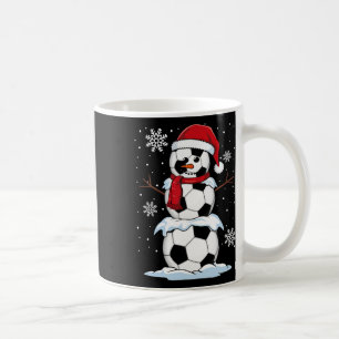 Mug Joyeux Noël Soccer Snowman vacances Sports Noël