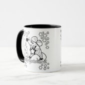 Mug Joyeux Noël Symbole du Nouvel An Souris Caricature (Devant gauche)