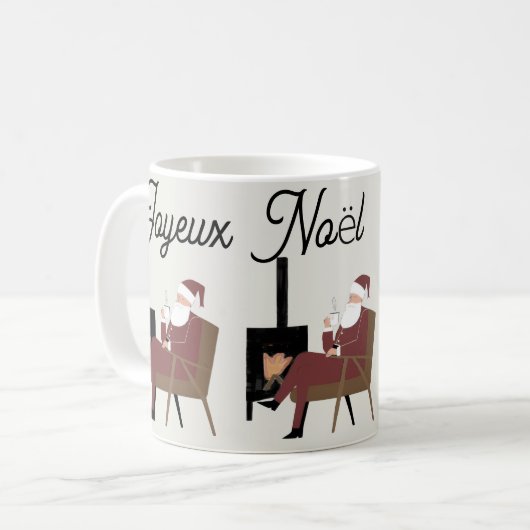 Mug Joyeux Noël Traditionnel Père Noël (Devant gauche)