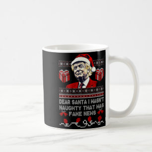 Mug Joyeux Noël Trump Cher Père Noël Fake News Drôle X