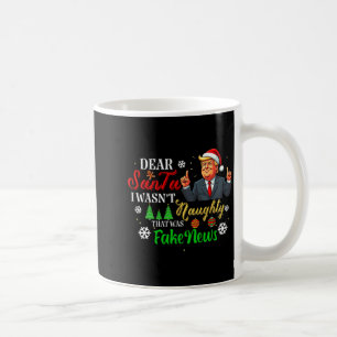 Mug Joyeux Noël Trump Cher Père Noël Fausse Nouvelle D