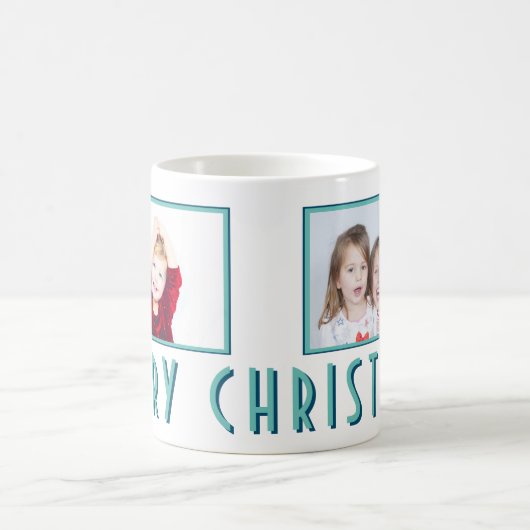 Mug Joyeux Noël Typographie 2 Photos (Centre)