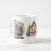 Mug Joyeux Noël une photo vacances (Devant gauche)