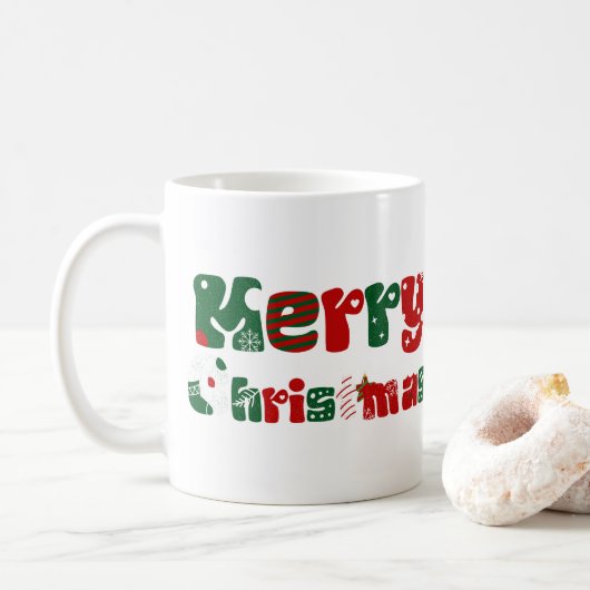 Mug Joyeux Noël Unisex & vêtements pour enfants (Avec donut)