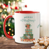 Mug Joyeux Noël Vacances Cute Moderne Personnalisé
