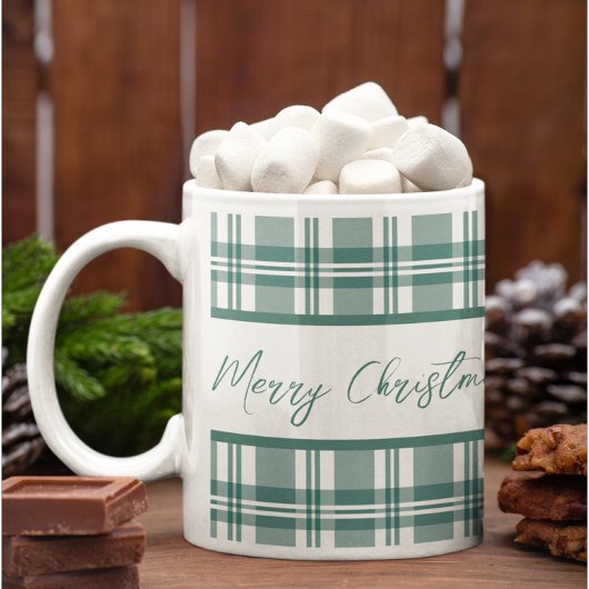 Mug Joyeux Noël Vert Plaid