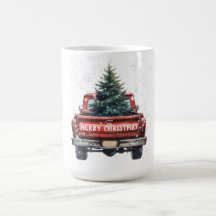 Mug Joyeux Noël vintage Camion Rouge
