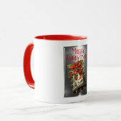 Mug Joyeux Noël Vintage Christmas Bell Design (Devant gauche)