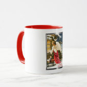 Mug Joyeux Noël Vintage Noël Angel Design (Devant gauche)