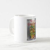 Mug Joyeux Noël Vintage Tree Design (Devant gauche)
