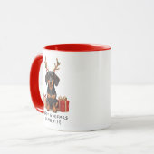 Mug Joyeux Noël Woofmas Dachshund (Devant gauche)