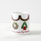 Mug Joyeux Noël Wreath Joyeux Fêtes Personnaliser (Centre)