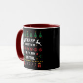 Mug Joyeux Noël Ya Filthy Animal Mauvais Noël (Devant gauche)