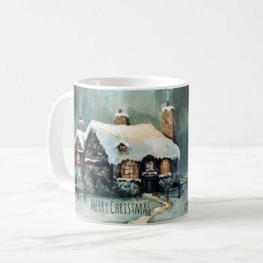 Mug Joyeux Noël Y'All merveilleuse nuit d'hiver (Devant gauche)