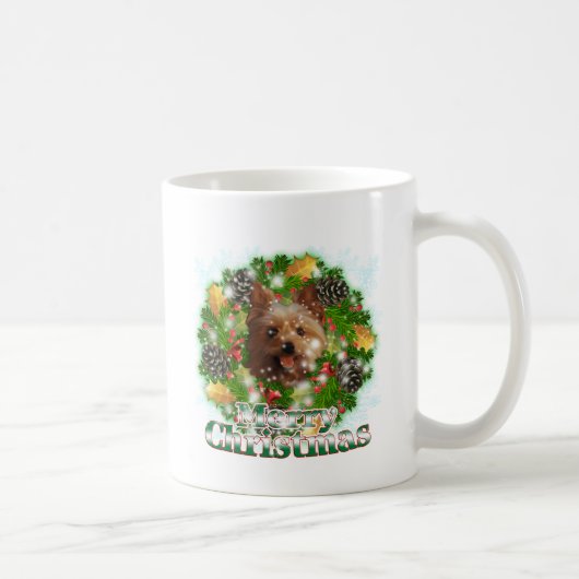 Mug Joyeux Noël Yorkie (Droite)