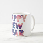 Mug Joyeux Nouvel An banquette de café de fête (Devant droit)
