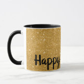 Mug Joyeux Nouvel An Parties scintillant d'or effet ca (Gauche)