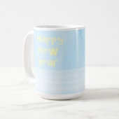 Mug joyeux nouvel an texte art (Devant gauche)