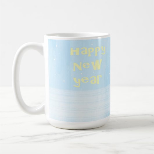 Mug joyeux nouvel an texte art (Gauche)