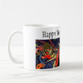 Mug Joyeux Nouvel An vintage avec Confetti (Gauche)