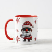 Mug Joyeux Oeuf Nogg Elf Rouge Noël (Gauche)