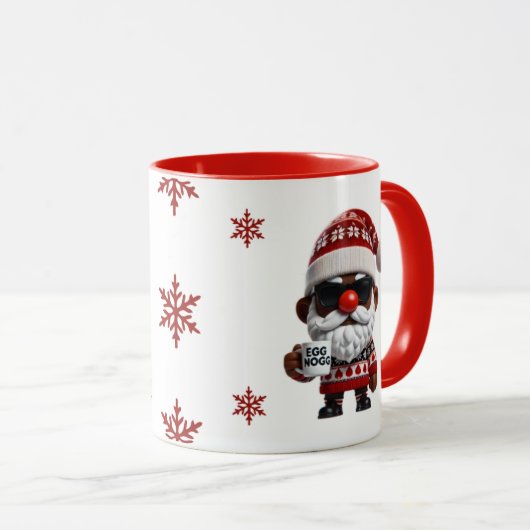 Mug Joyeux Oeuf Nogg Elf Rouge Noël (Devant droit)
