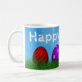 Mug Joyeux Oeufs de Pâques colorés (Gauche)