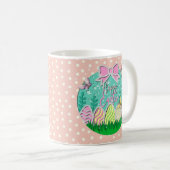 Mug Joyeux Oeufs de Pâques et papillons (Devant droit)