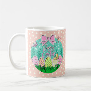 Mug Joyeux Oeufs de Pâques et papillons