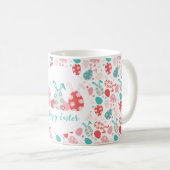 Mug Joyeux OEufs Décorés De Pâques Oreilles De Lapin (Devant droit)