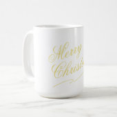 Mug Joyeux or de Noël (Devant gauche)