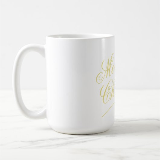 Mug Joyeux or de Noël (Gauche)
