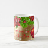 Mug Joyeux or de Noël (Devant droit)